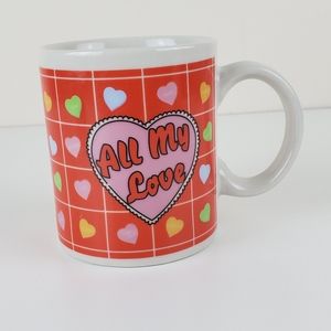 All My Love Coffee Tea Mug Valentine's Hearts